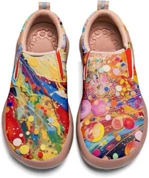 Women's Painted Travel Shoes Slip Ons Comfortable Lightweight Walking Loafers