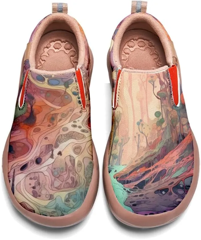 Women's Painted Travel Shoes Slip Ons Comfortable Lightweight Walking Loafers