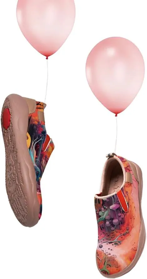 Women's Painted Travel Shoes Slip Ons Comfortable Lightweight Walking Loafers