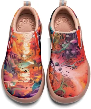 Women's Painted Travel Shoes Slip Ons Comfortable Lightweight Walking Loafers