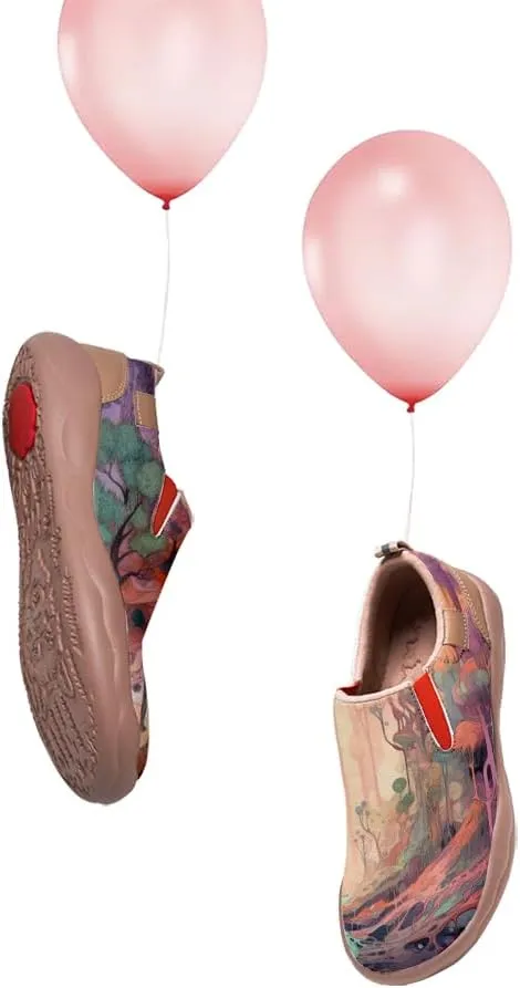 Women's Painted Travel Shoes Slip Ons Comfortable Lightweight Walking Loafers