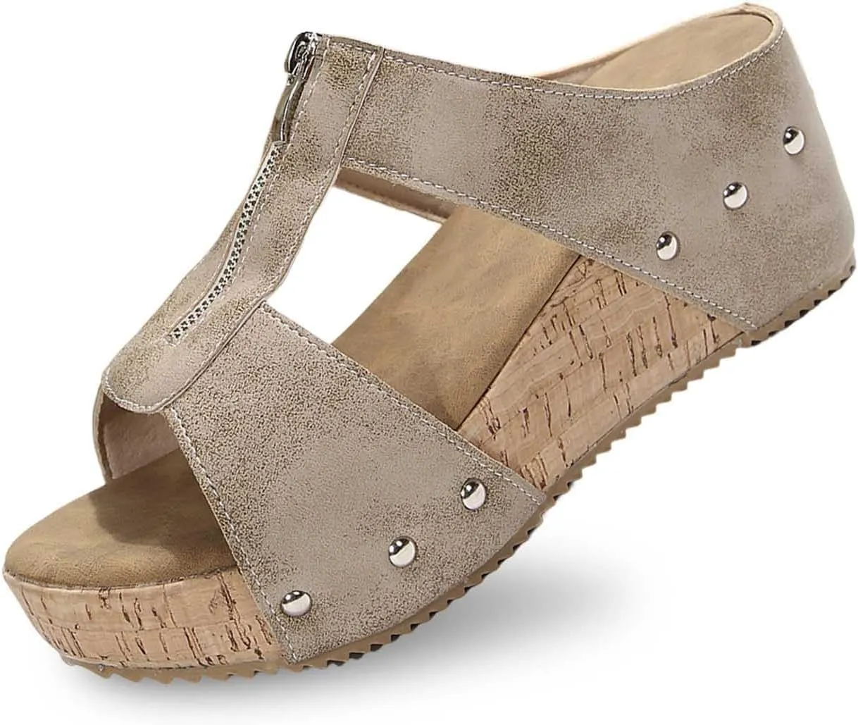 Womens Platform Wedge Sandals Slip On Summer Mules Holiday Espadrille Bohemia Wedge Sandals Open Toe Canvas Slides