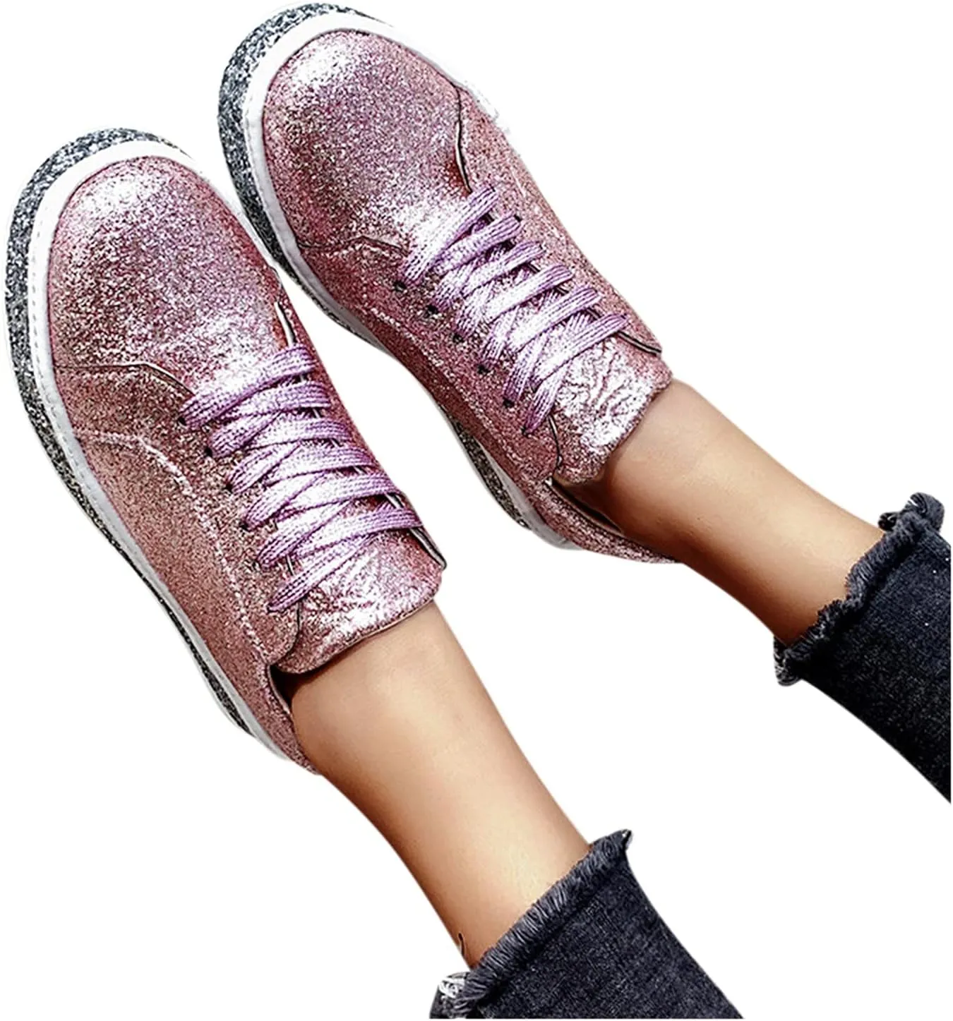 Womens Running Shoes Wide White Women's Athletic Walking Shoes Slip On Casual Mesh Wide Foot Workout Shoes Women White Platform Sneakers for Women Wide Fall Slip On Shoes for Women 2023 Trendy