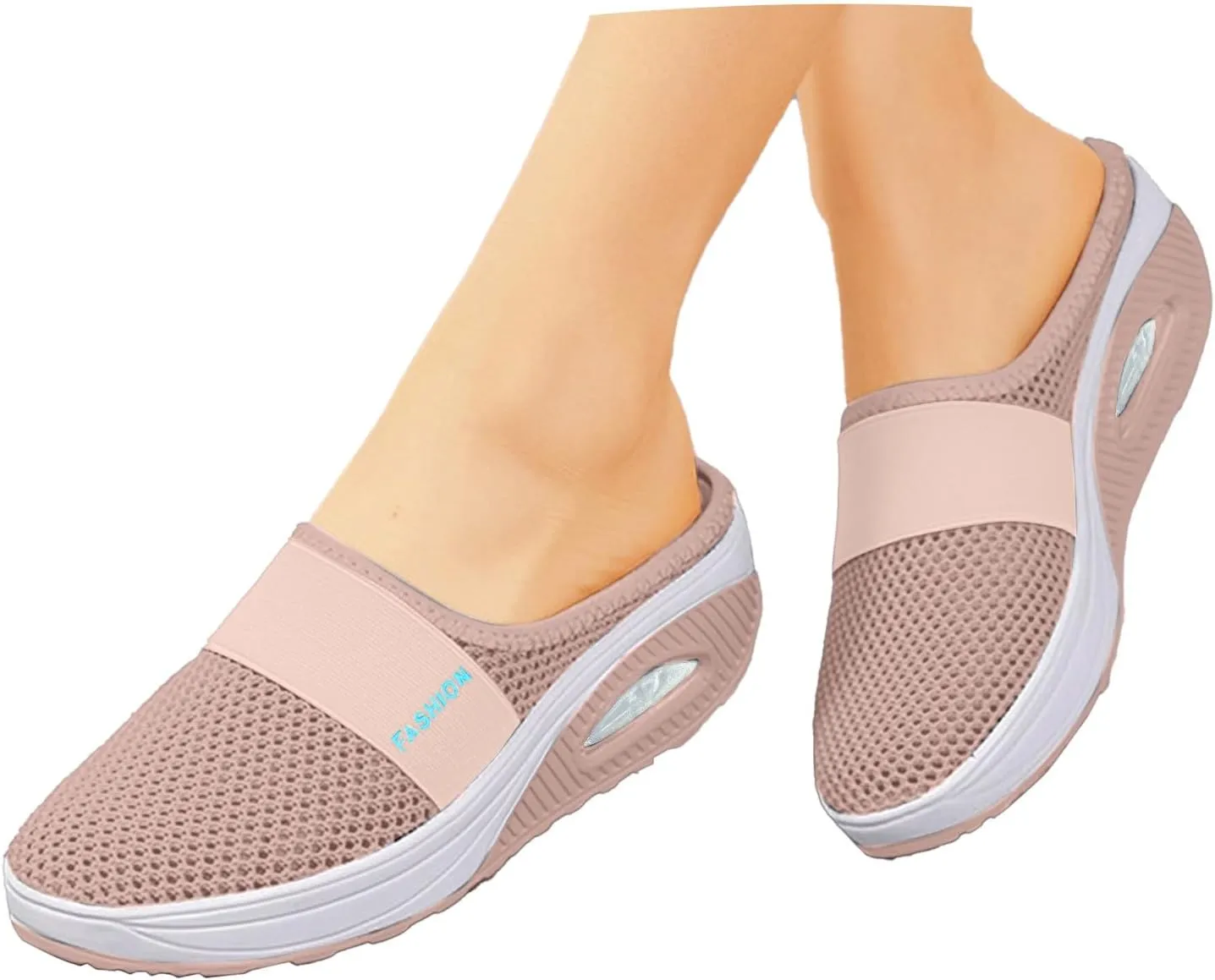 Womens Sandals With Arch Support For Walking Women's Slip-Ons Orthopedic Slippers Mesh Lightweight Casual Mules