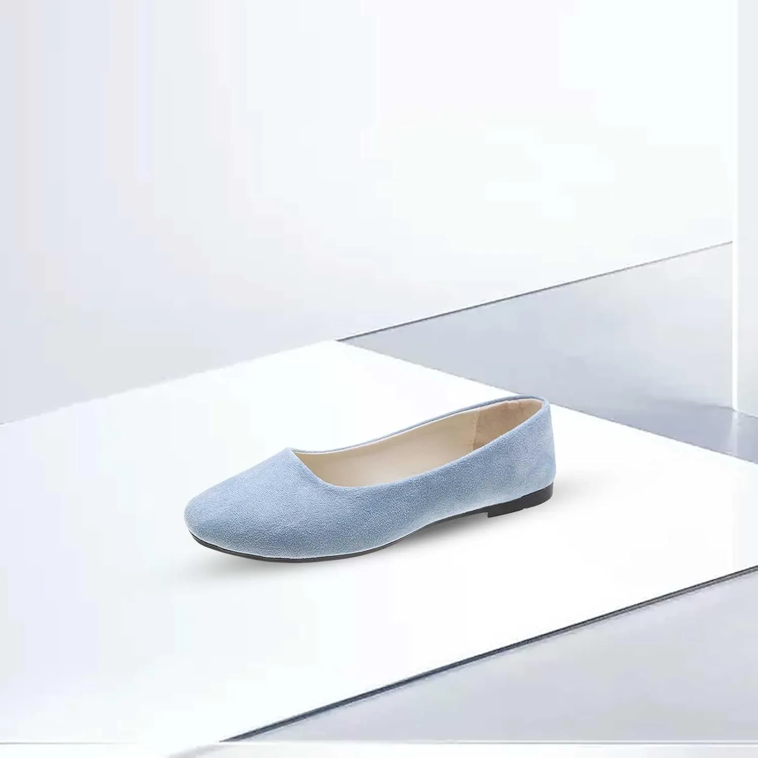 Womens Shoes Round Toe Ballet Flats Shoes Loafers & Slip-ons Solid Color Comfortable Soft Flat Lightweight