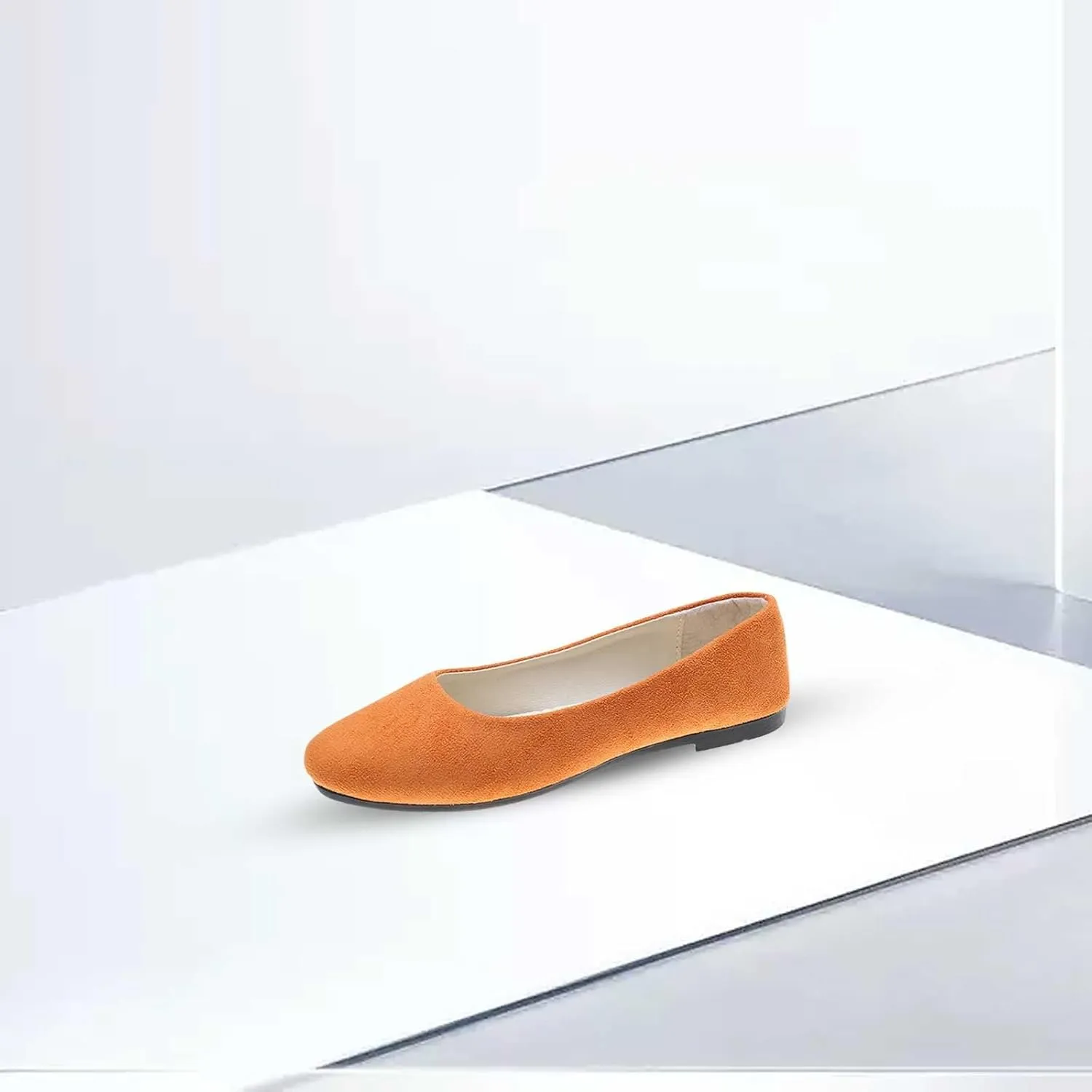 Womens Shoes Round Toe Ballet Flats Shoes Loafers & Slip-ons Solid Color Comfortable Soft Flat Lightweight