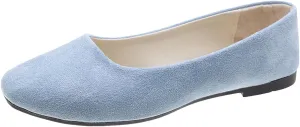 Womens Shoes Round Toe Ballet Flats Shoes Loafers & Slip-ons Solid Color Comfortable Soft Flat Lightweight