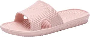 Womens Slides Open Toe Shower Shoes Bathroom Sandals Slim Sandals Women's Summer Beach Slides Sandals