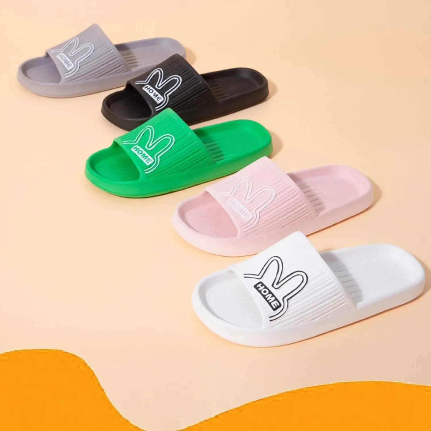 Women's Slides Shower Slippers for Beach Showers Open Toe Shower Shoes Women's Summer Beach Slides Sandals