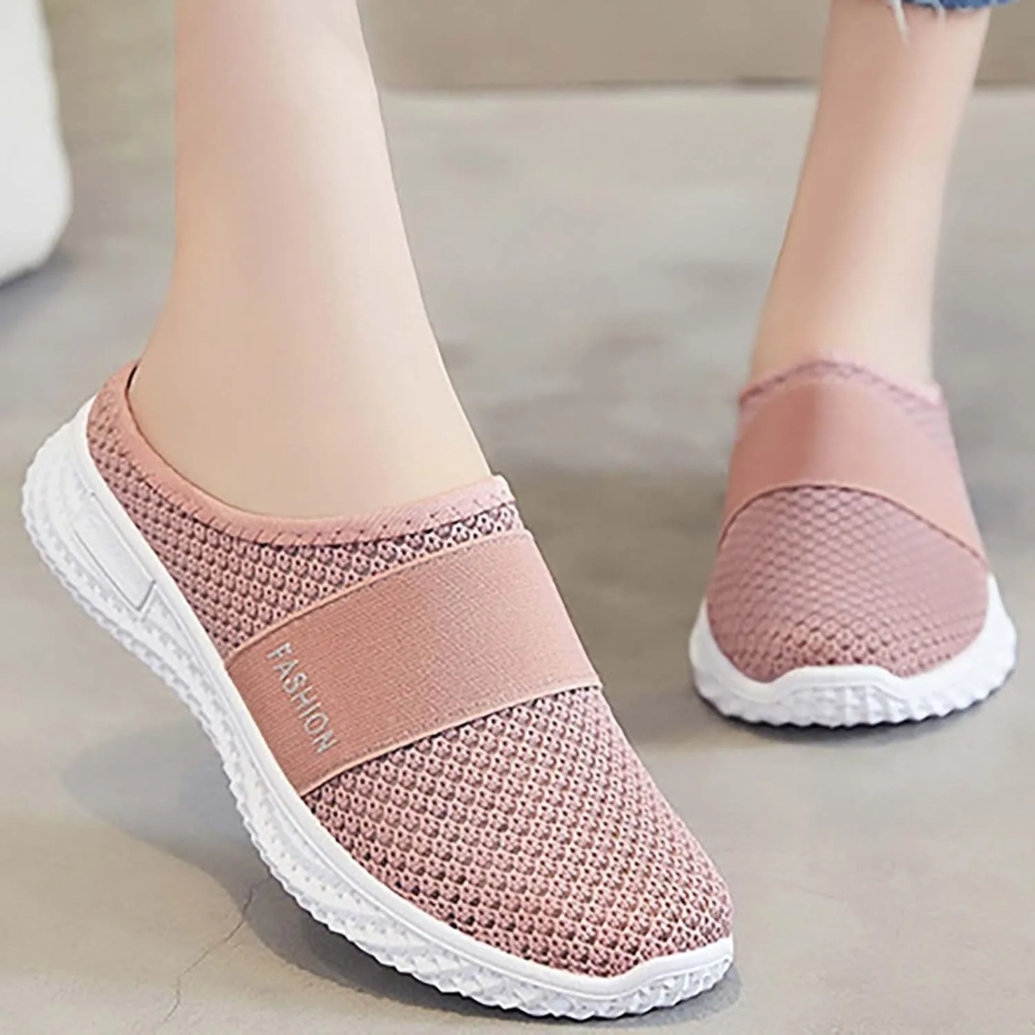Women's Slip-On Orthopedic Arch Support Backless Running Shoes for Women Walking Men's Casual Dress Shoes Shoes Sneakers Steel Toe Tennis Shoe White Loafers