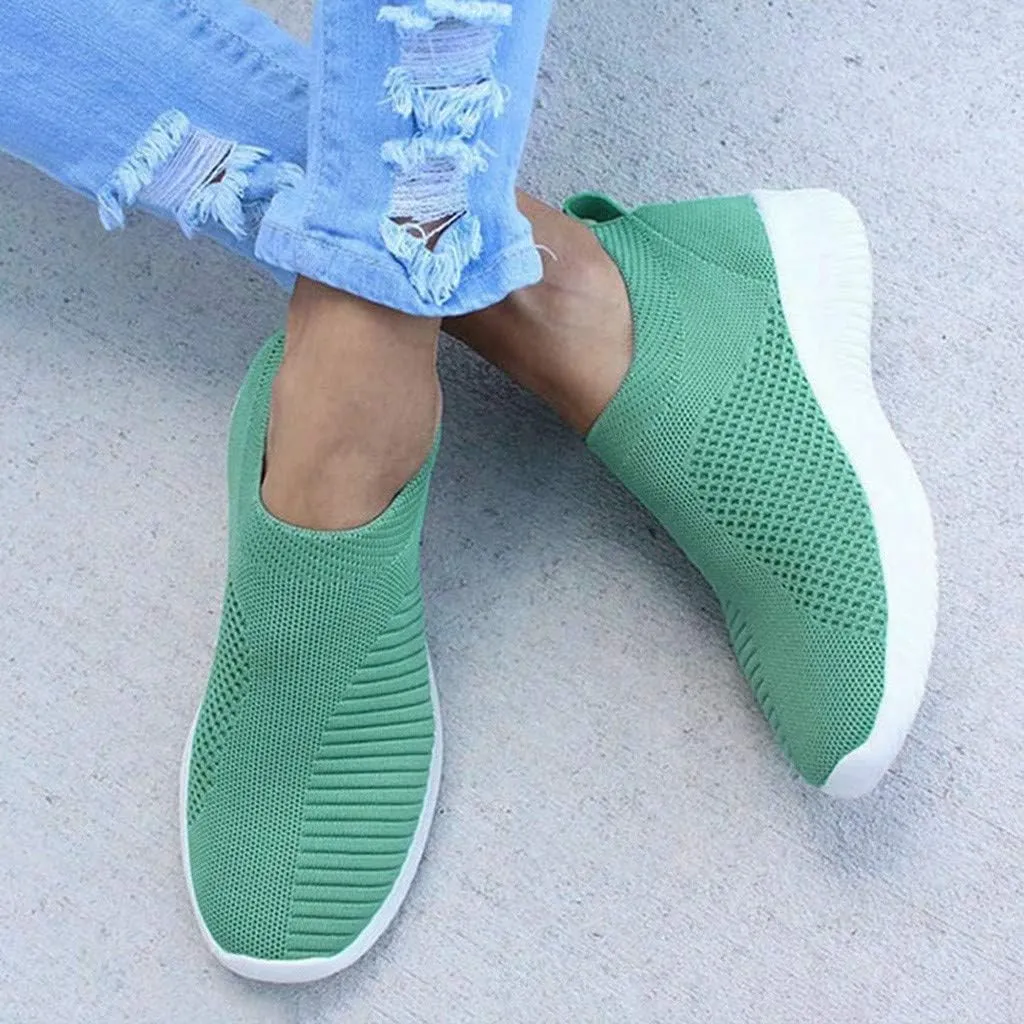 Women’s Slip-On Shoes Casual Lace-Free Walking Loafers Running Shoes for Women Walking Casual Shoes Fashion Sneakers 2025 Brown Tennis Shoe Loafers Casual Slip On