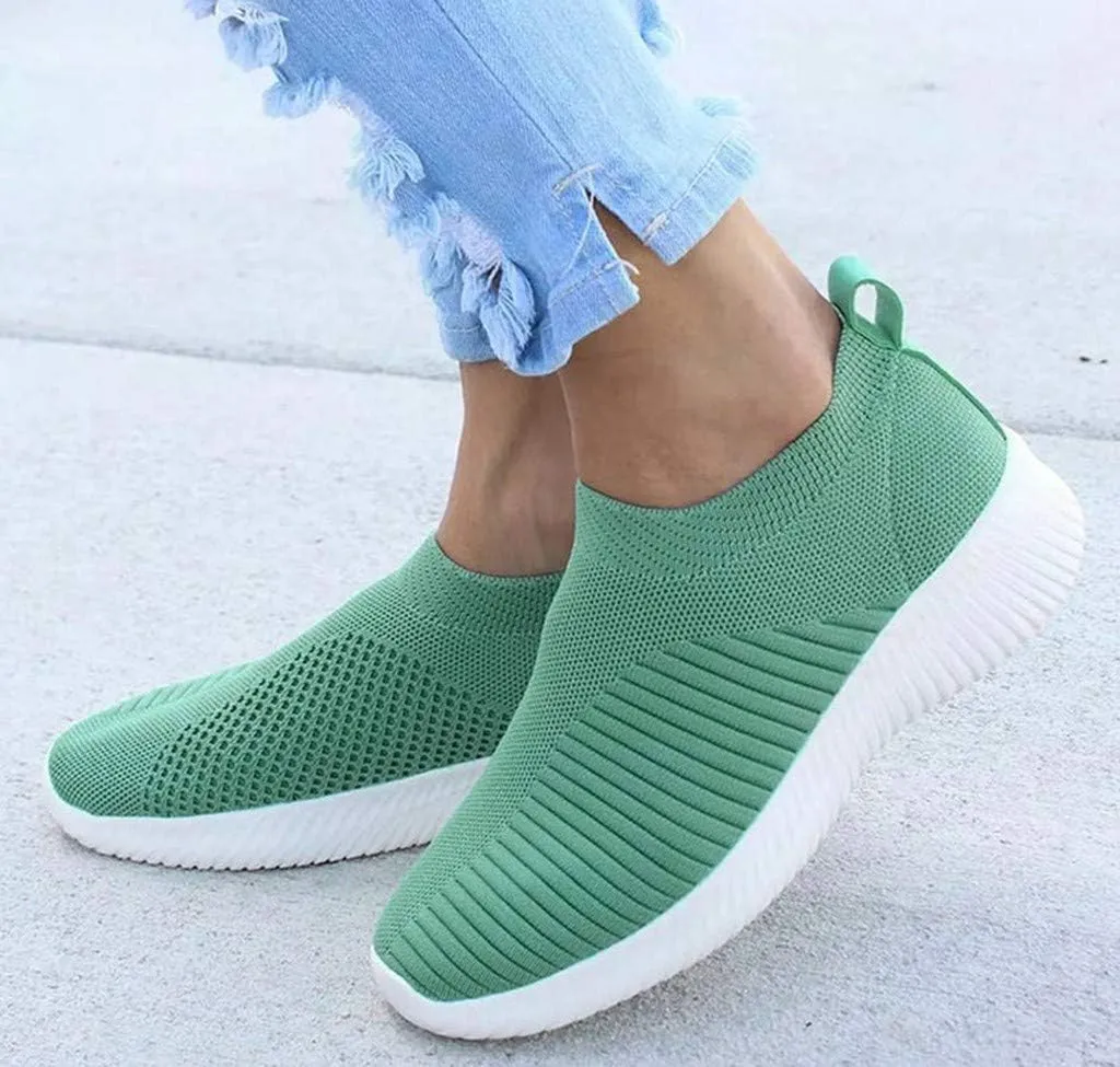 Women’s Slip-On Shoes Casual Lace-Free Walking Loafers Running Shoes for Women Walking Casual Shoes Fashion Sneakers 2025 Brown Tennis Shoe Loafers Casual Slip On