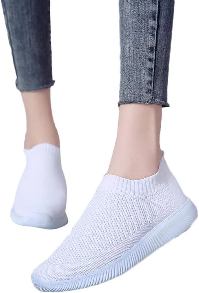 Womens Slip on Walking Shoes Comfort Lightweight Womens Running Shoes Comfortable Casual Shoes for Fall Casual Sneakers Waterproof Tennis Shoe Trainers Shoe