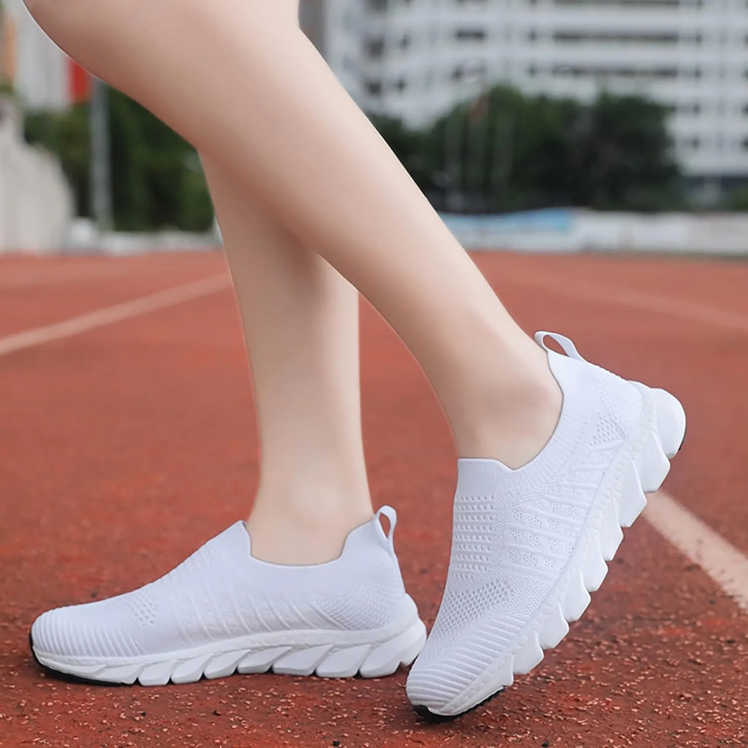 Womens Slip On Walking Shoes Lightweight Breathable Non Slip Mens Tennis Shoes Loafers Shoes Dressy Casual Fashion Sneakers Steel Toe Tennis Shoe Loafers Shoe