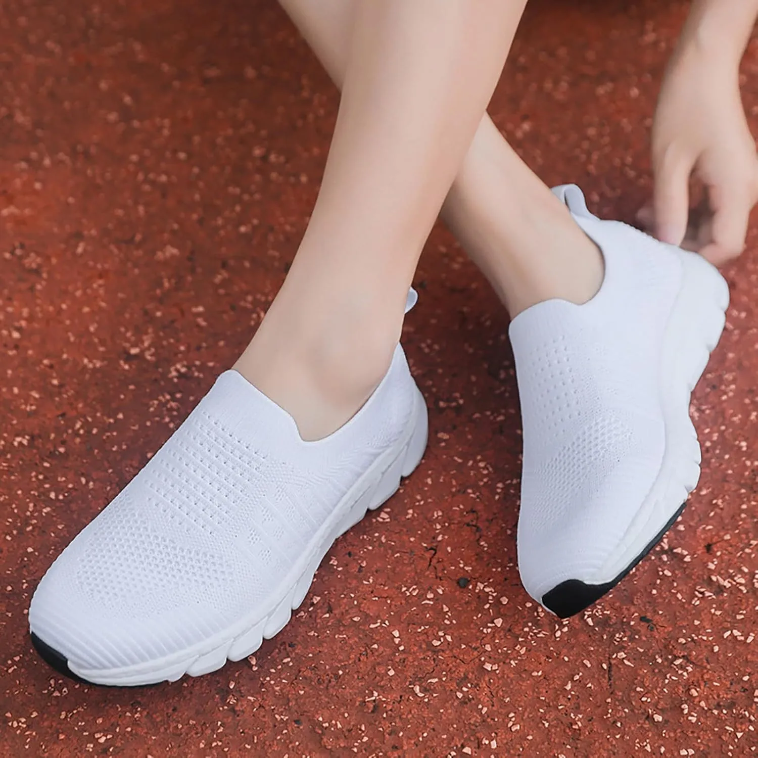 Womens Slip On Walking Shoes Lightweight Breathable Non Slip Mens Tennis Shoes Loafers Shoes Dressy Casual Fashion Sneakers Steel Toe Tennis Shoe Loafers Shoe
