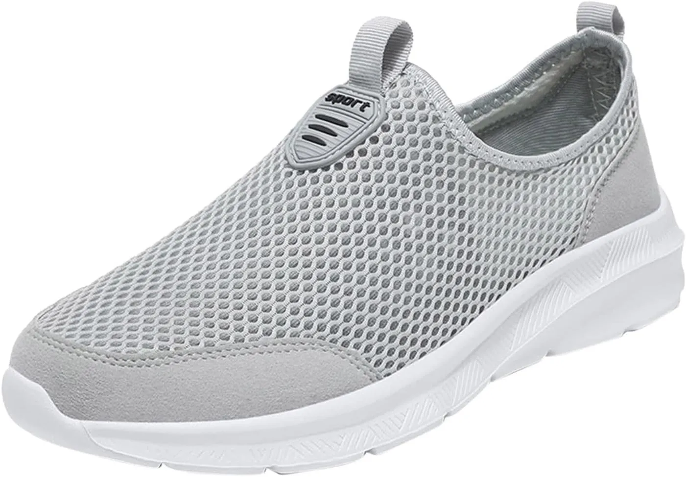 Womens Slip On Walking Shoes Lightweight Breathable Non Slip Womens Running Shoes Wide Women's Casual Shoes Slip On Sneakers Tennis Shoe White Loafers