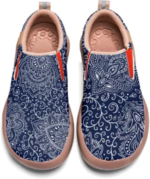 Women's Slip-Ons Floral Painted Loafers Comfortable Walking Travel Shoes
