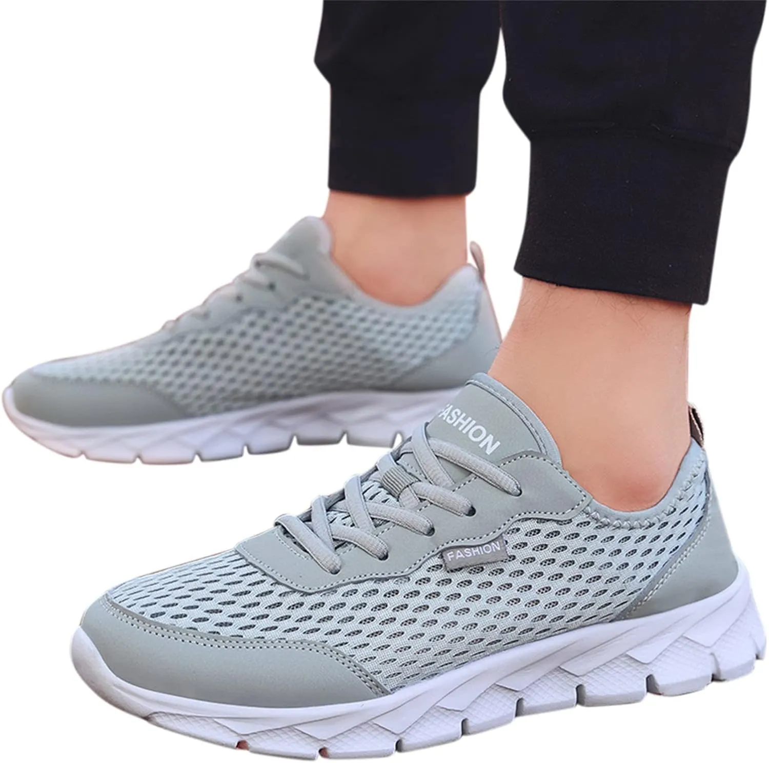 Womens White Tennis Shoes Black Sneakers for Women Men's Running Shoes Comfortable Dressy Slip on Black Loafers Women Platform Women's Sneakers with Arch Support