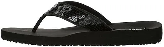 XAPPEAL Samantha - Women's Slip-On Sequins Thong Summer Flip Flop Sandals