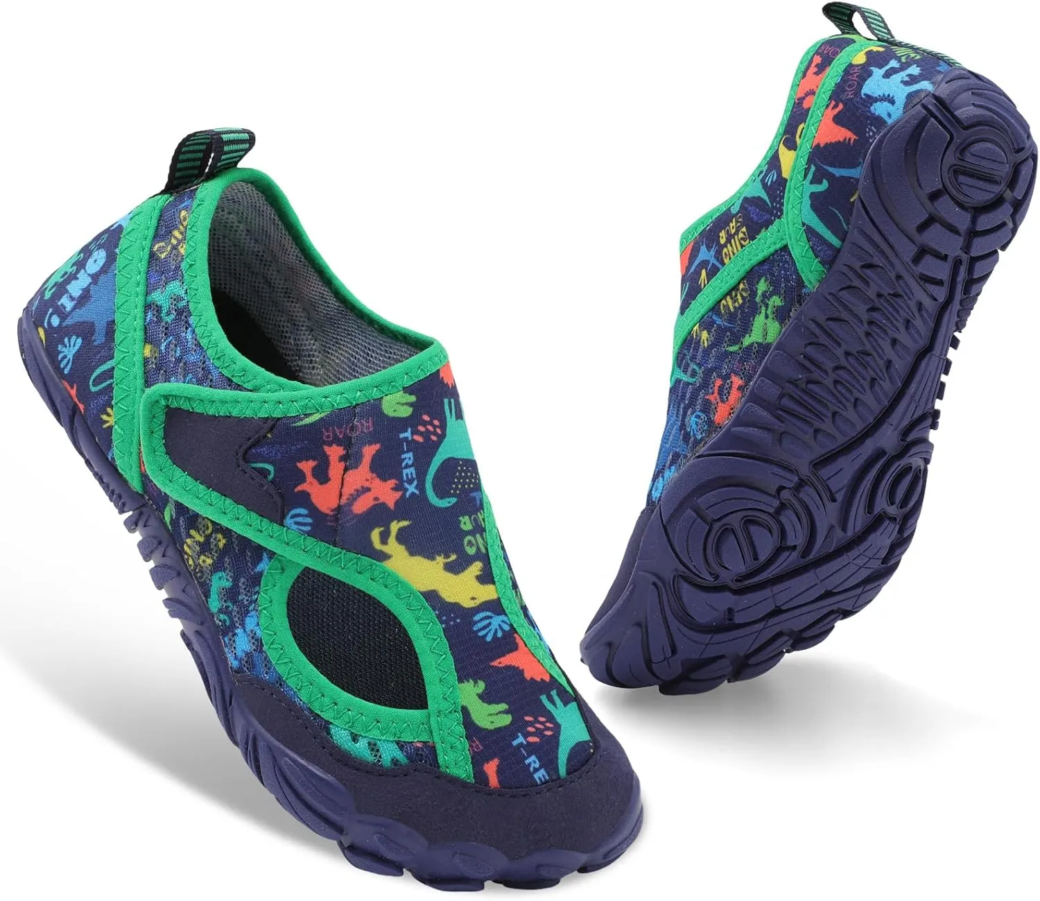 XIHALOOK Water Shoes for Kids Boys Girls Wide Toe Barefoot Quick Dry for Beach Swim Pool Surf Aqua Sports