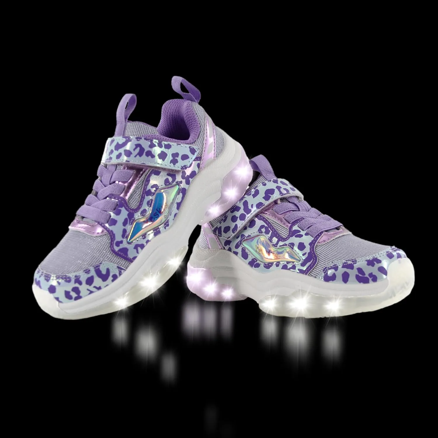 YESKIS Kids Boys Girls Light Up Shoes Lightweight Mesh Breathable Led Flashing FutuVibe Running Sneakers for Little Kid and Big Kid