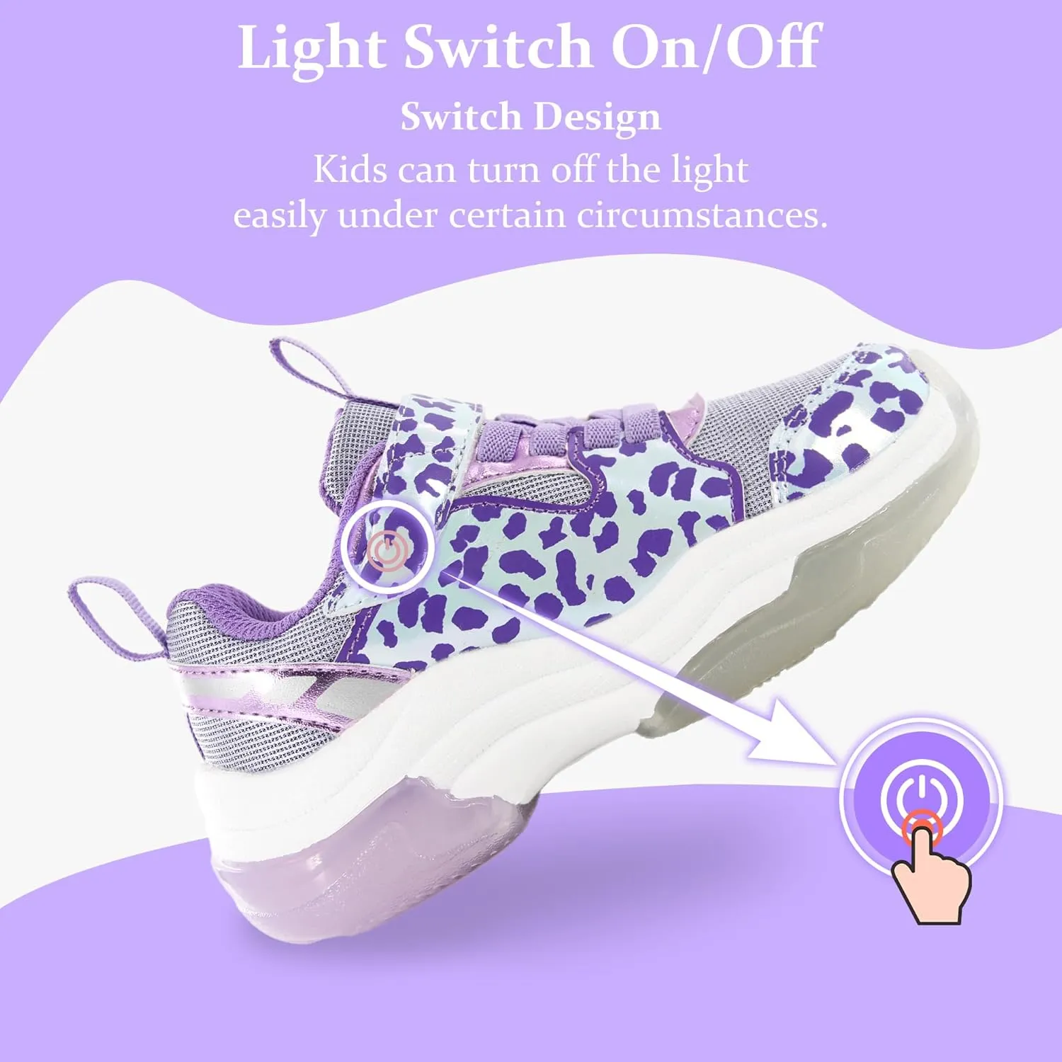 YESKIS Kids Boys Girls Light Up Shoes Lightweight Mesh Breathable Led Flashing FutuVibe Running Sneakers for Little Kid and Big Kid