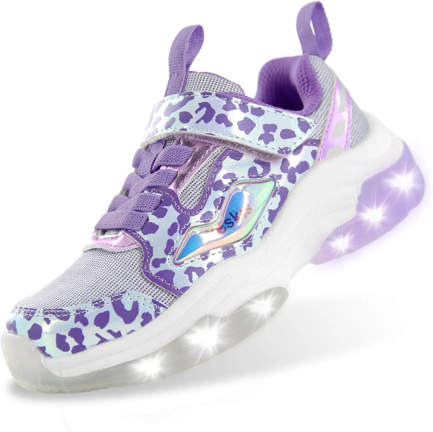 YESKIS Kids Boys Girls Light Up Shoes Lightweight Mesh Breathable Led Flashing FutuVibe Running Sneakers for Little Kid and Big Kid